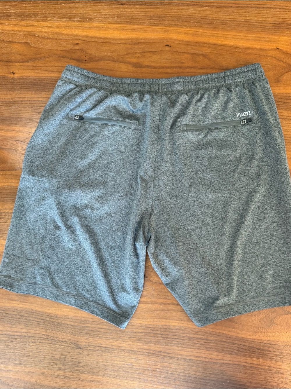 Vuori Men's Charcoal Heather Sunday Performance Shorts - 8” Inseam - Picture 3 of 4